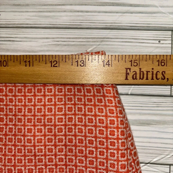 Boden Orange and white wool blend pattern mini skirt size 4R - Picture 3 of 6